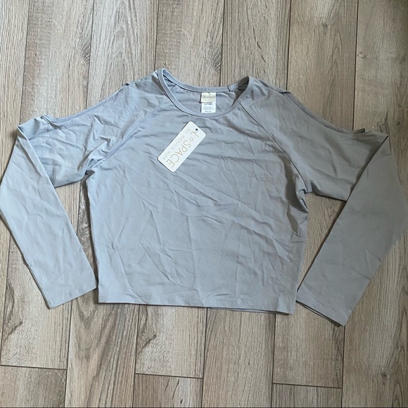 L*Space Sunlit Long Sleeve Bikini Top Rashguard - Picture 2 of 7